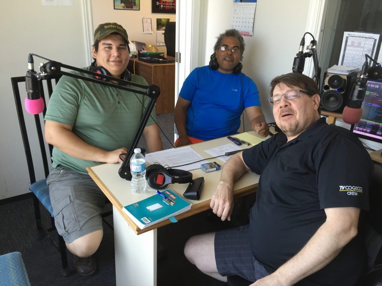 Corey Jacobs (left) and Colin Browne (right) join Dave Glover (front) on Consider This Live on July 13.