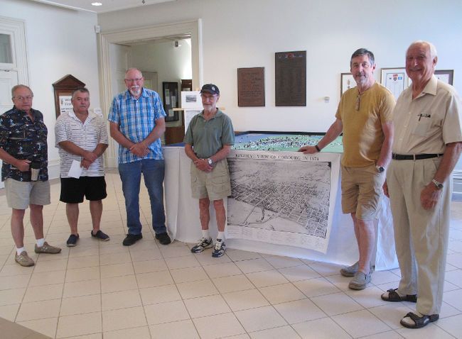 Historical model on display in Cobourg