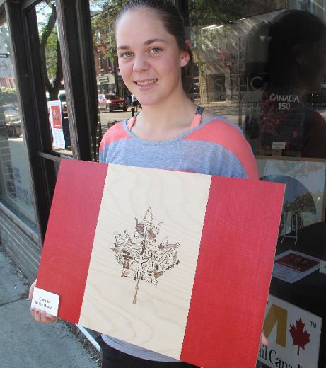 Canadian pride displayed in winning piece of art