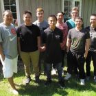 Cambridge Bay basketball players visit the area