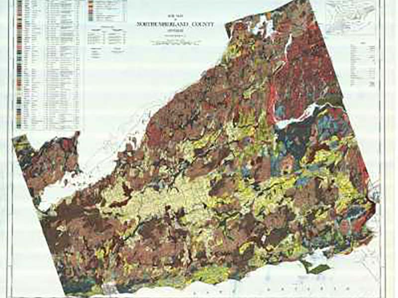 Soil map Northumberland County