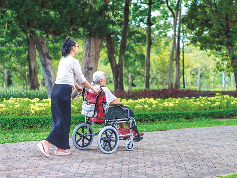 Canada Cares elderly woman in wheelchair