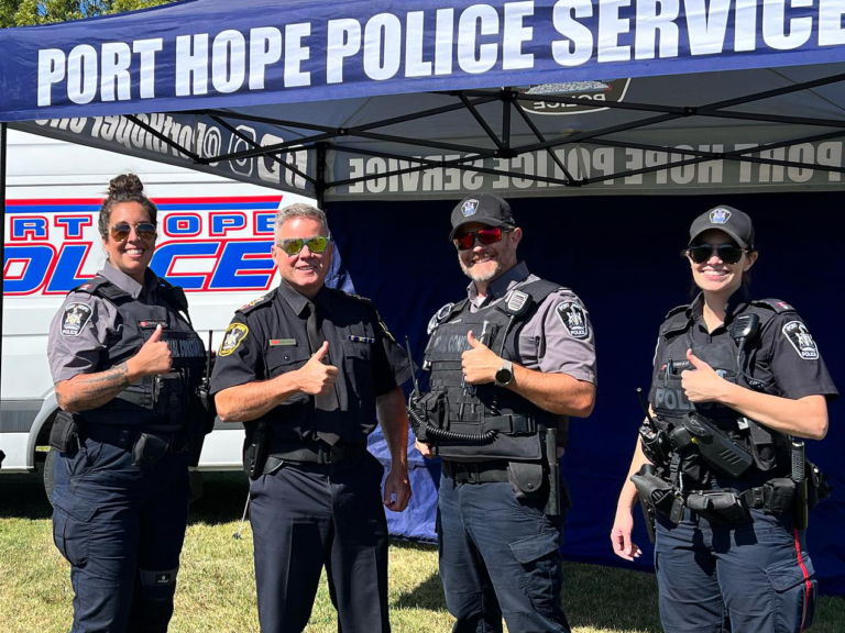 port hope police tent