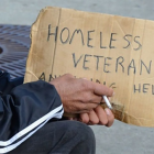 Homeless veteran