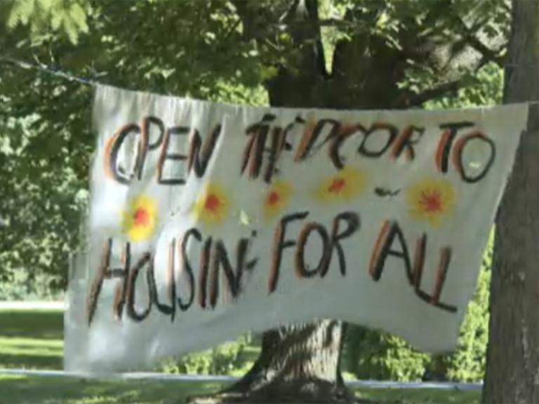 Sign encampment