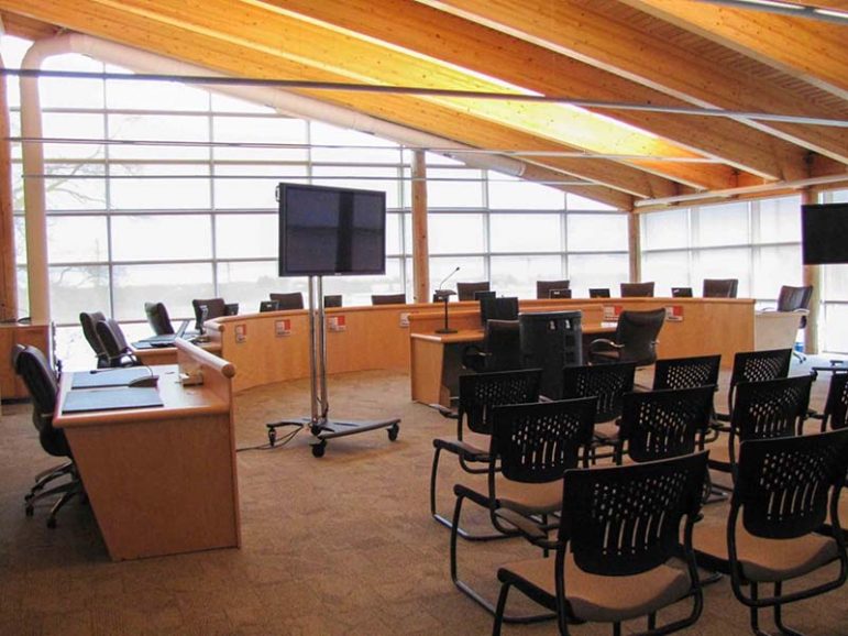 Northumberland County Council chambers (empty)