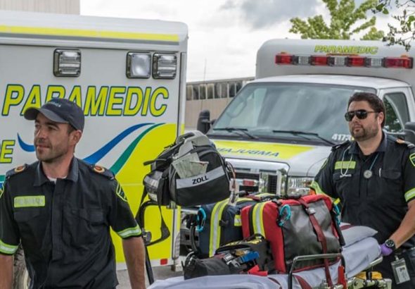 Northumberland County ambulance paramedics