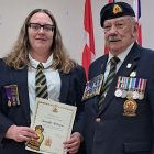 Jennifer-Robison-recieves-a-life-membersip-to-the-Legion.-Photo-courtesy-of-the-Cobourg-Legion-Branch-133 800x600