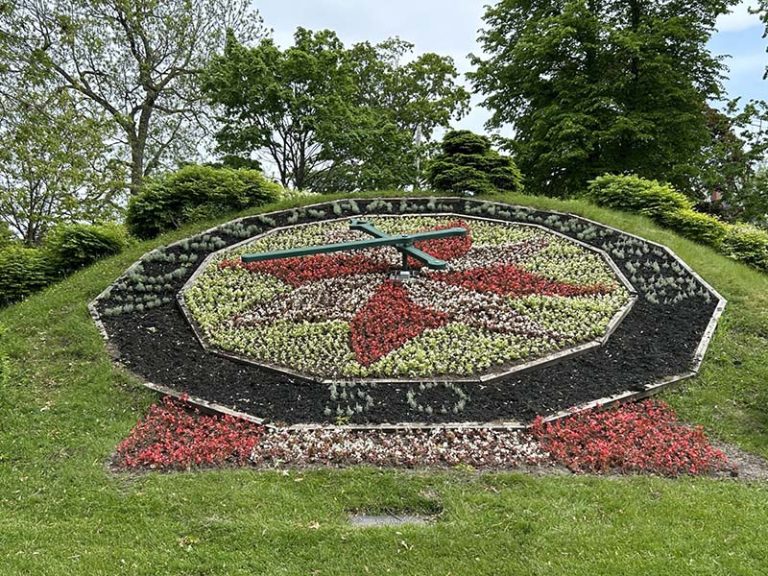 The Floral Clock in Victoria Park in Cobourg. Photo by Dan Jones, CFWN, LJI
