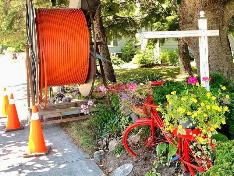 Fibre optic install