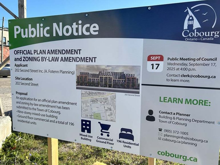 A proposed 196-unit hiusing and commercial development in downtown Cobourg is facing strong public opposition. By Dan Jones, CFWN, LJI
