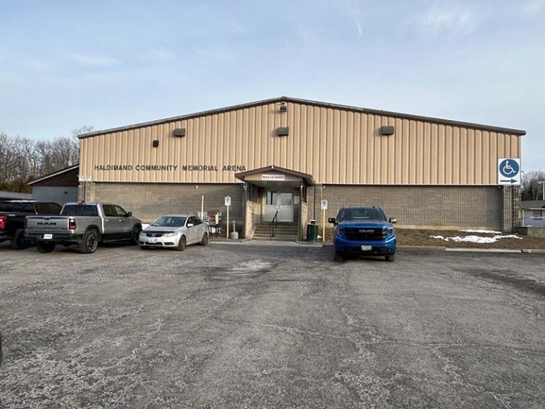 Haldimand Community Memorial Arena. By Dan Jones, CFWN, LJI