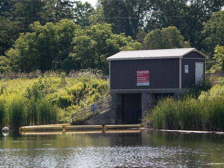 Garden Hill Dam. Photo courtesy of the Ganaraska Region Conservation Authority Facebook.