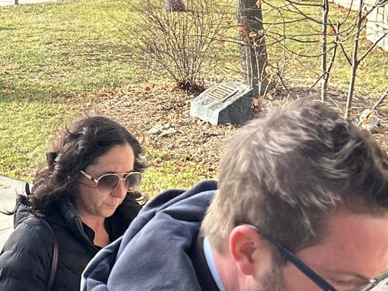 Kelly-Anne Jennings walks into Lindsay court before her sentencing. Photo by Dan Jones, CFWN, LJI