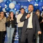 Northumberland-Peterborough South MPP David Piccini addresses supporters after his election win earlier this year. Photo by Dan Jones, CFWN, LJI