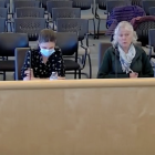 Transition House Community LIaison Committee co-chairs Beth Bellaire (r) and Chole Craig (l)