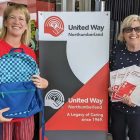 United Way Northumberland fill the backpack program. Photo courtesy of United Way Northumberland Facebook.