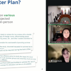 Madison Busby and Danielle Lenarcic Biss, of thinc design, a Toronto Landscape Architect and Planning Studio, presented an update to politicians