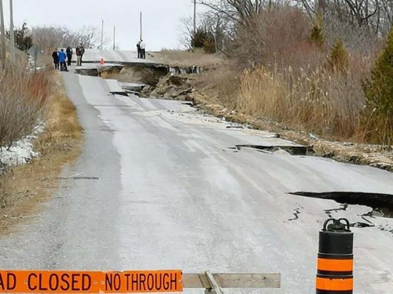 Roads make up a large portion of the Cramahe Township budget in 2026. This is Trenear Road in 2019 following a flood caused by rain and melting snow.