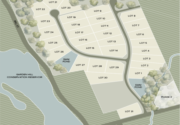 Garden Hill subdivision map