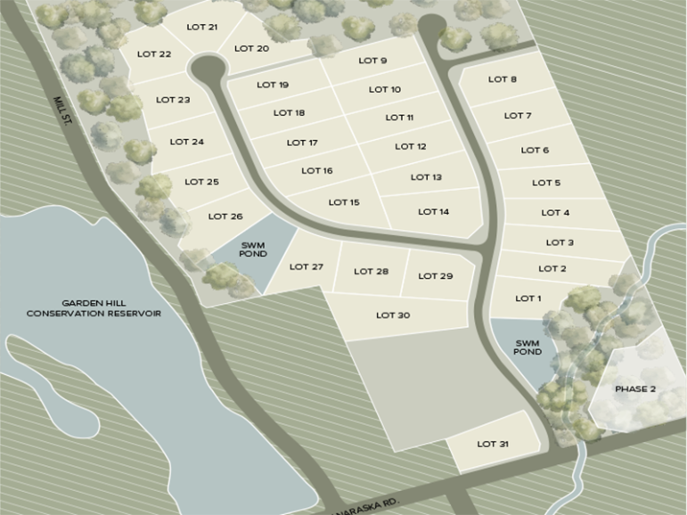 Garden Hill subdivision map