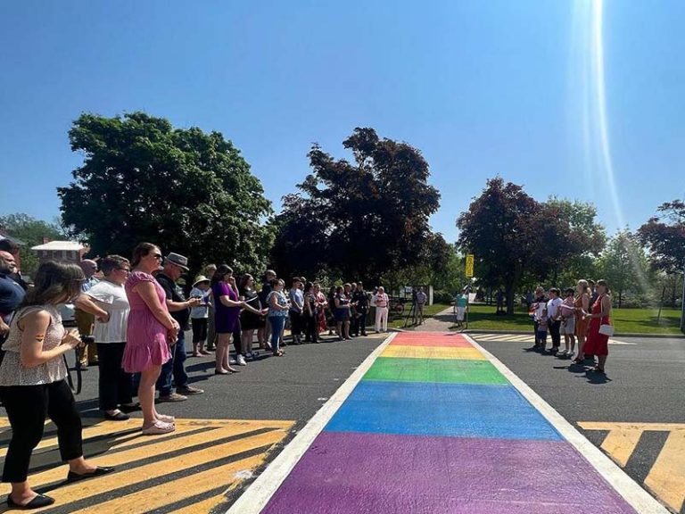 Port Hope Rainbow sidewalk