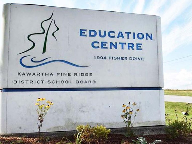 Kawartha Pine Ridge District School Board sign