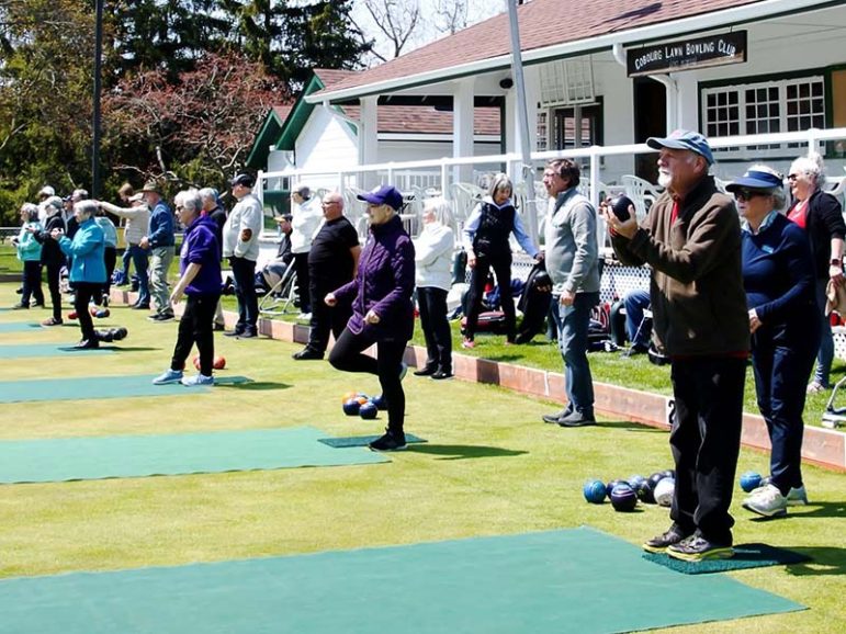 Lawn bowlers take to the greens at the Cobourg Lawn Bowling Club. Photo courtesy of the Cobourg Lawn Bowling Club Facebook.