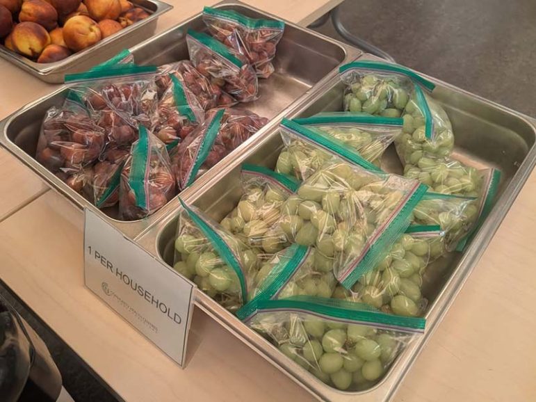 Produce offered at the mobile food market in Grafton. A similar market opens Wednesday in Colborne. Photo courtesy of Community Health Centres of Northumberland Facebook.