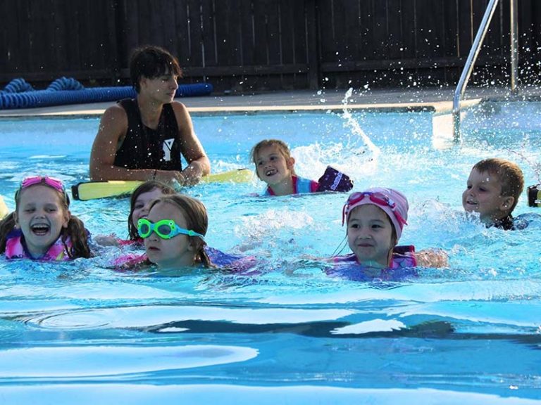 Children swimming. Photo courtesy of the Northumberland YMCA.
