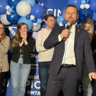 Northumberland-Peterborough South MPP David Piccini addresses supporters after his election win earlier this year. Photo by Dan Jones, CFWN, LJI